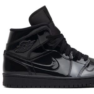 Rare Nike Patent Leather Air Jordan - Black - 8.5